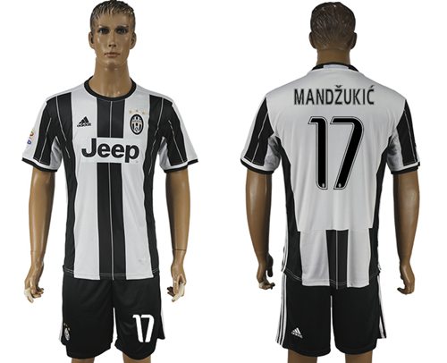 Juventus 17 Mandzukic Home Soccer Club Jersey