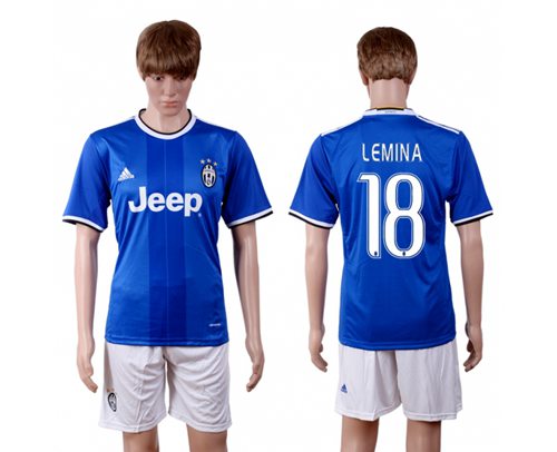 Juventus 18 Lemina Away Soccer Club Jersey