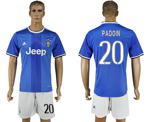 Juventus 20 Padoin Away Soccer Club Jersey