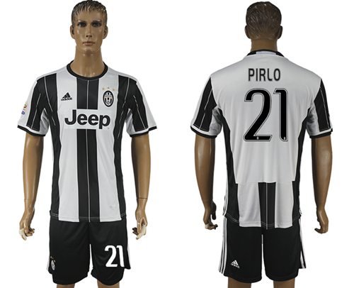 Juventus 21 Pirlo Home Soccer Club Jersey