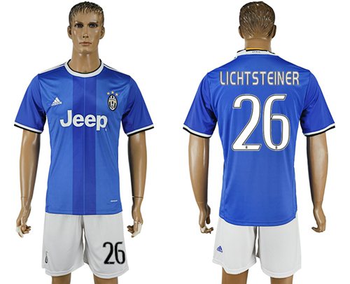 Juventus 26 Lichtsteiner Away Soccer Club Jersey