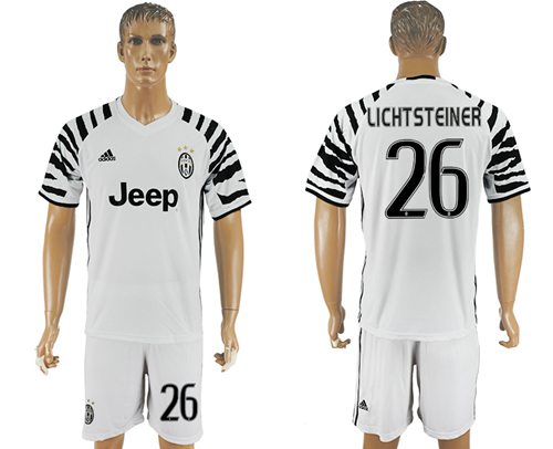 Juventus 26 Lichtsteiner SEC Away Soccer Club Jersey