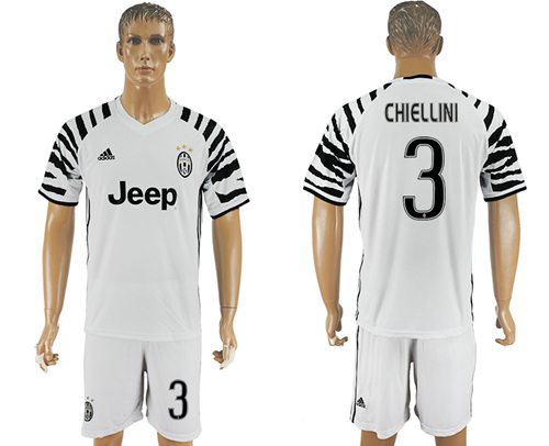 Juventus 3 Chiellini SEC Away Soccer Club Jersey