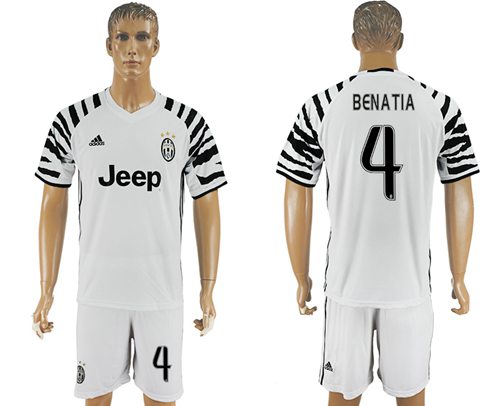 Juventus 4 Benatia SEC Away Soccer Club Jersey