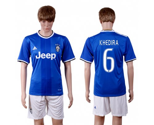 Juventus 6 Khedira Away Soccer Club Jersey