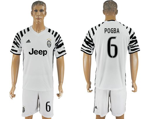 Juventus 6 Pogba SEC Away Soccer Club Jersey
