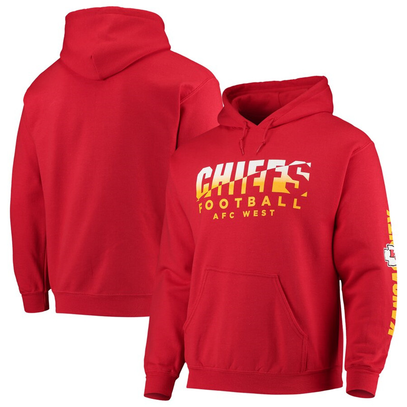 Kansas City Chiefs Junk Food Angled Pullover Hoodie Red
