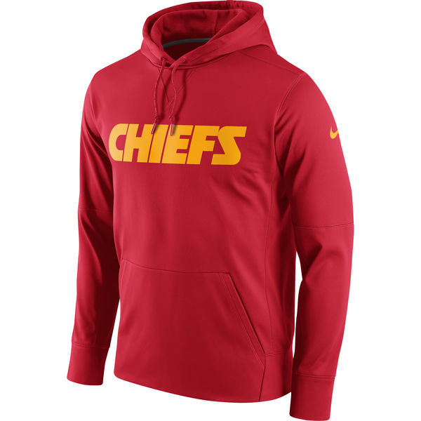 Kansas City Chiefs  Circuit Wordmark Essential Performance Pullover Hoodie Red