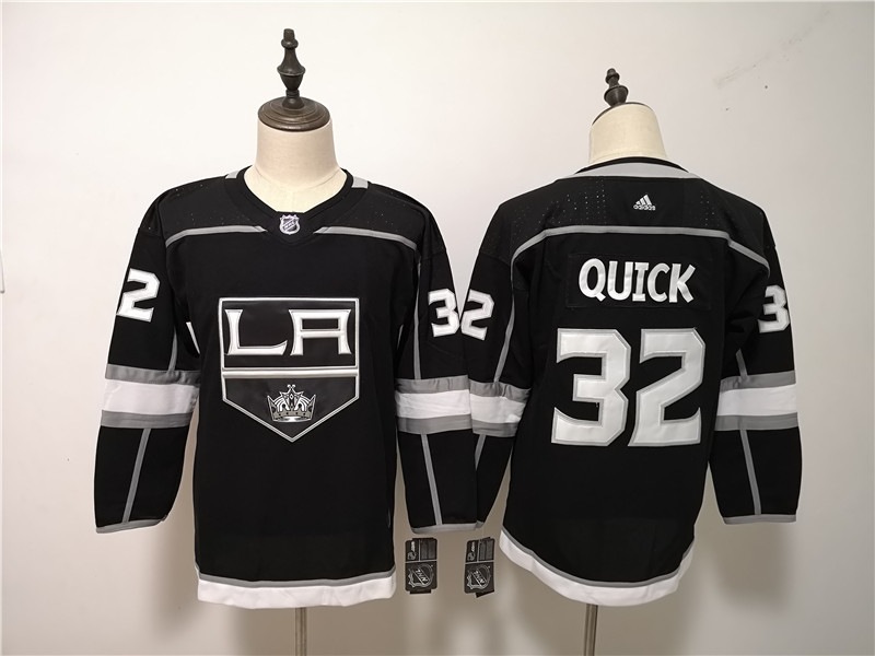 Kings 32 Jonathan Quick Black Women  Jersey