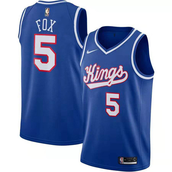 Kings 5 De Aaron Fox Purple Nike Swingman 2020 Jersey