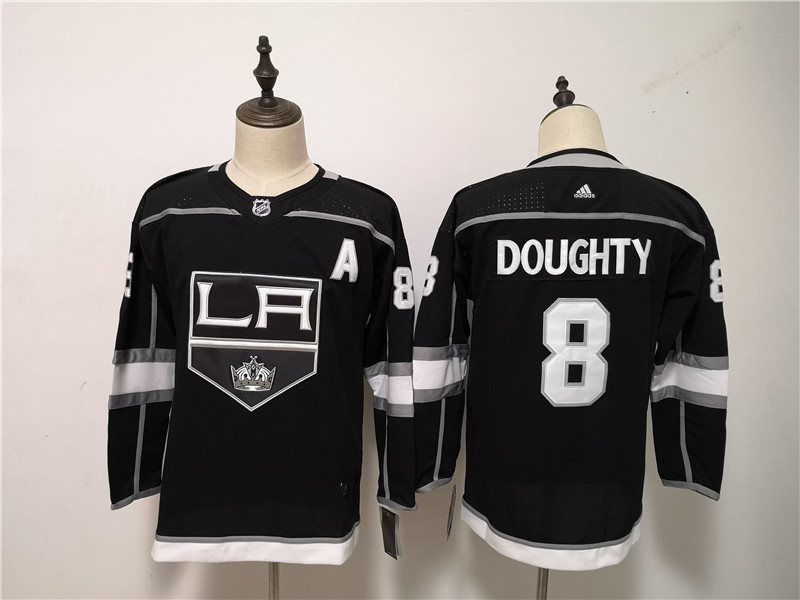 Kings 8 Drew Doughty Black Women  Jersey