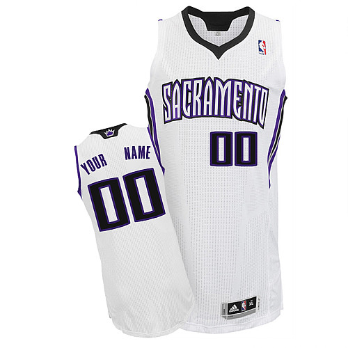 Kings Personalized Authentic White NBA Jersey