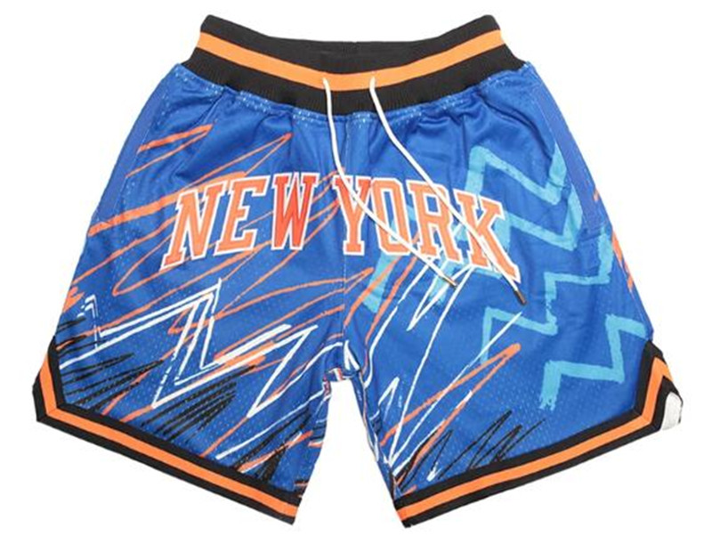 Knicks Blue With Pocket Swingman Shorts