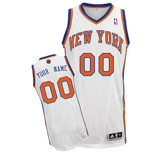 Knicks Personalized Authentic White NBA Jersey