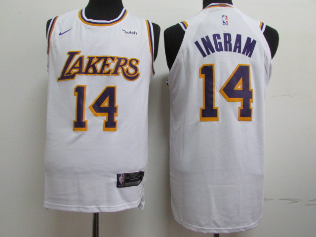 Lakers 14 Brandon Ingram White 2018 19  Authentic Jersey