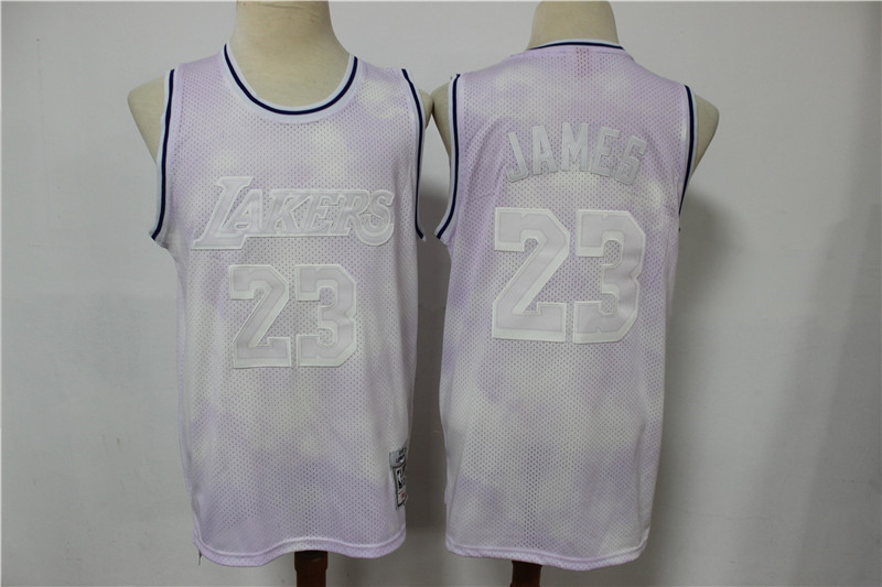 Lakers 23 Lebron James Pink Hardwood Classics Jersey