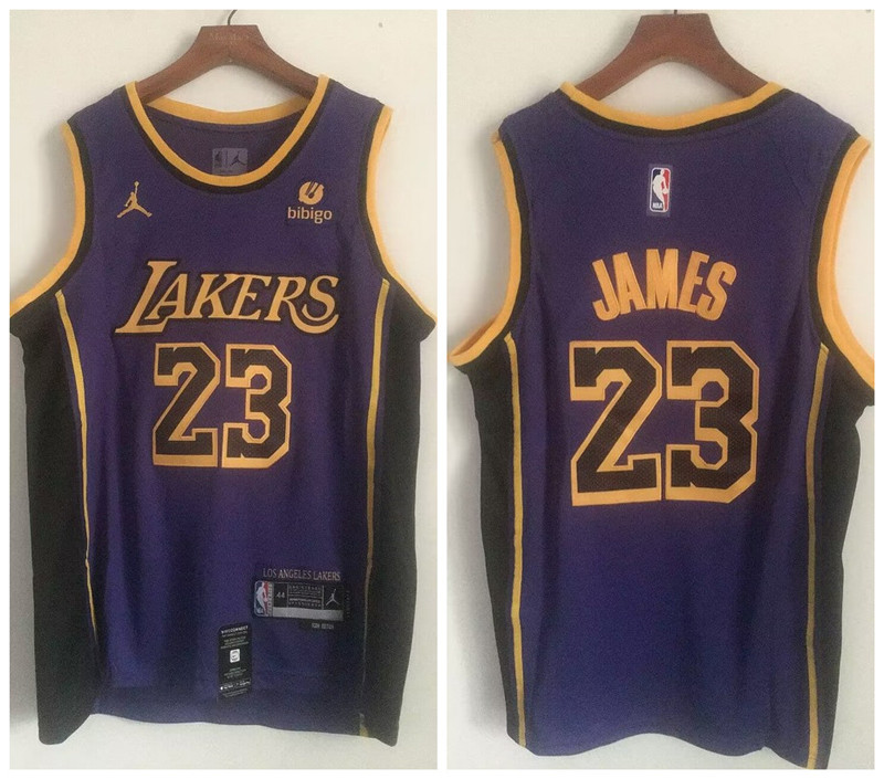 Lakers 23 Lebron James Purple Swingman Jersey