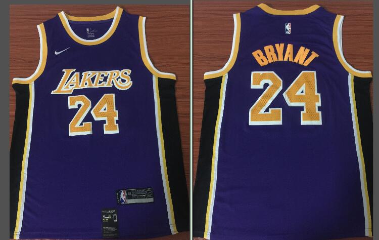 Lakers 24 Kobe Bryant Purple 2018 19  Swingman Jersey