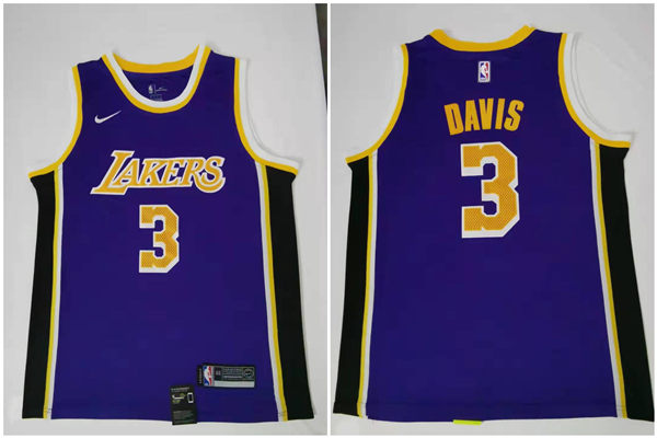 Lakers 3 Anthony Davis Purple Nike Swingman Jersey