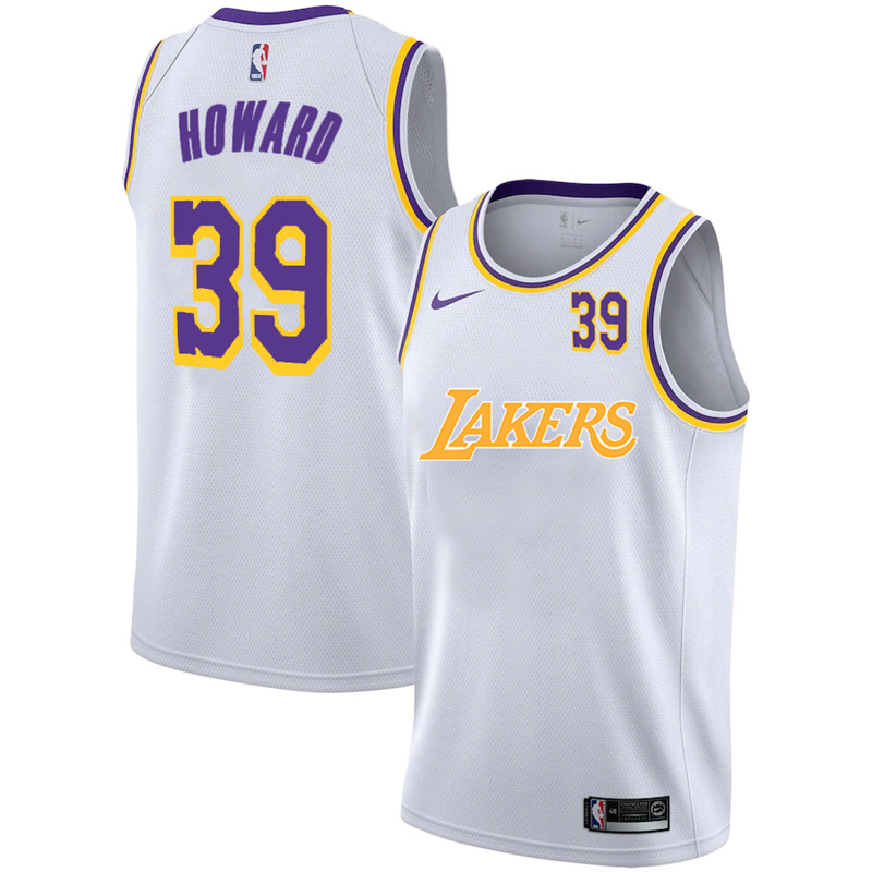 Lakers 39 Dwight Howard White 2020 2021 New City Edition Nike Swingman Jerseys