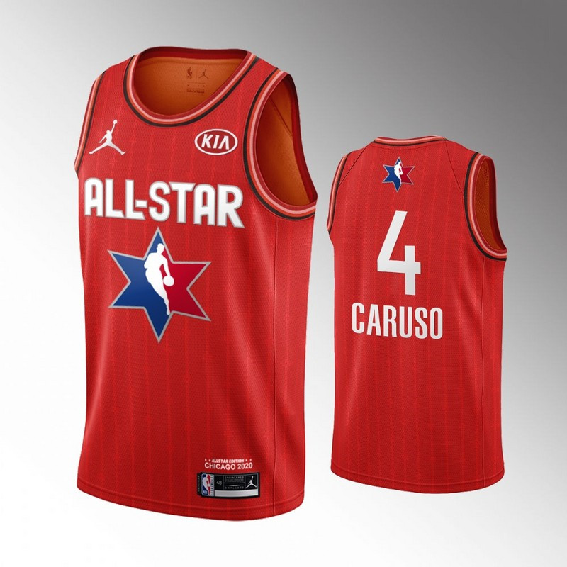 Lakers 4 Alex Caruso Red 2020 NBA All Star Jordan Brand Swingman Jersey
