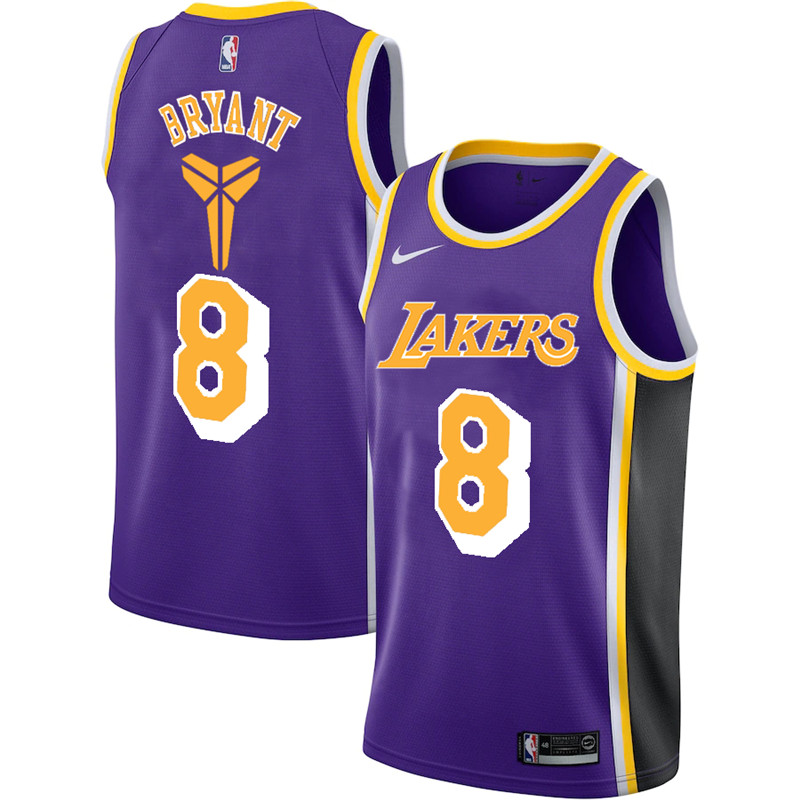 Lakers 8 Kobe Bryant Purple Nike Swingman Jersey