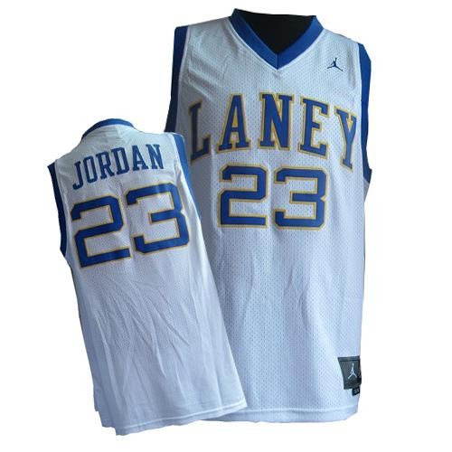 Laney High School Edition Jordan 23 White Throwback Jerseys