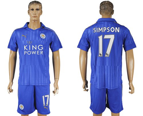 Leicester City 17 Simpson Home Soccer Club Jersey