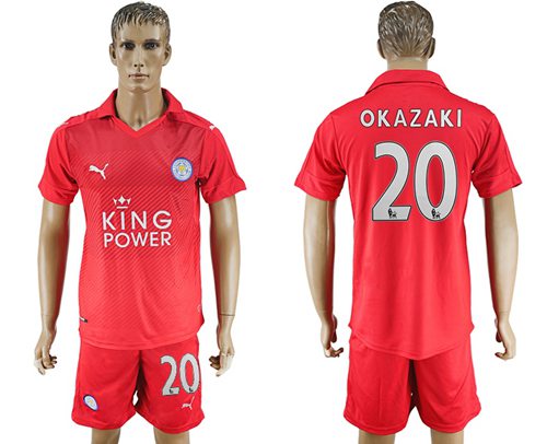 Leicester City 20 Okazaki Away Soccer Club Jersey