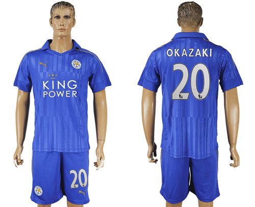 Leicester City 20 Okazaki Home Soccer Club Jersey