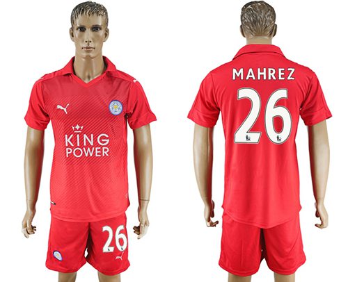 Leicester City 26 Mahrez Away Soccer Club Jersey