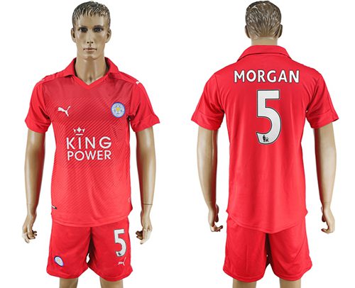 Leicester City 5 Morgan Away Soccer Club Jersey