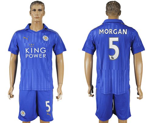 Leicester City 5 Morgan Home Soccer Club Jersey