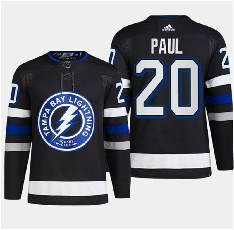 Lightning 20 Nicholas Paul Black 2024 NHL Stadium Series Adidas Jersey