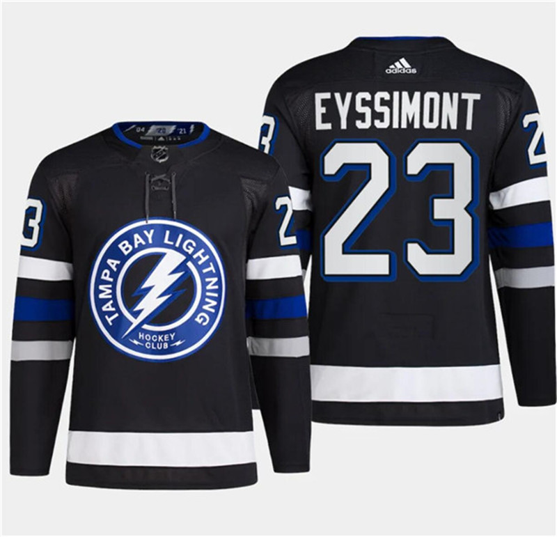 Lightning 23 Michael Eyssimont Black 2024 NHL Stadium Series Adidas Jersey