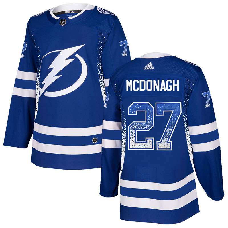 Lightning 27 Ryan McDonagh Blue Drift Fashion  Jersey