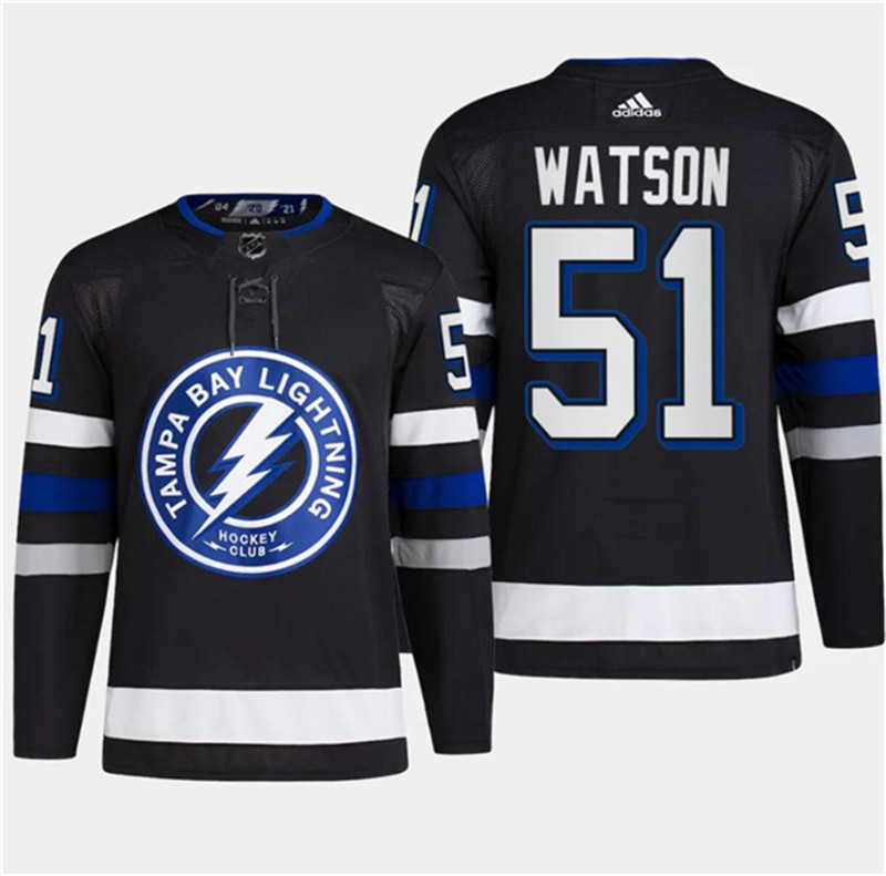Lightning 51 Austin Watson Black 2024 NHL Stadium Series Adidas Jersey