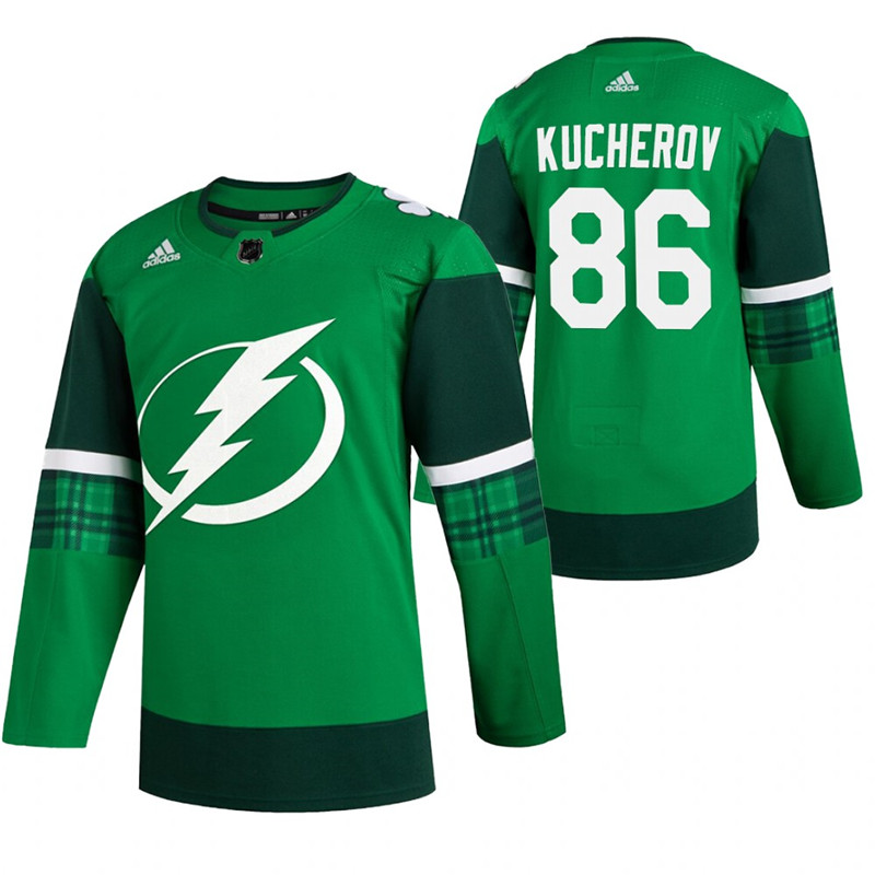 Lightning 86 Nikita Kucherov Green 2020 Adidas Jersey