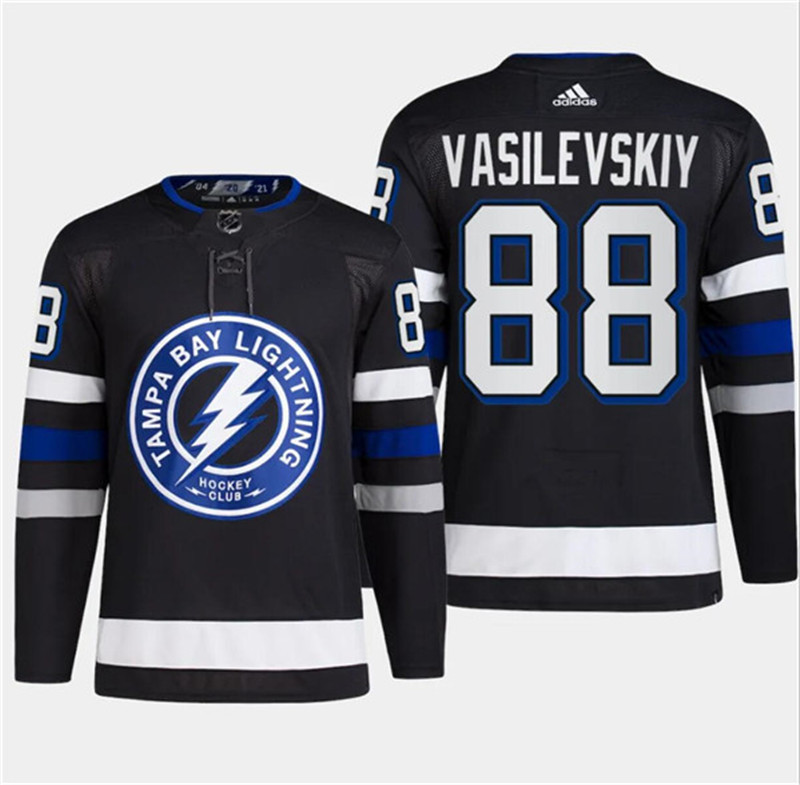 Lightning 88 Andrei Vasilevskiy Black 2024 NHL Stadium Series Adidas Jersey