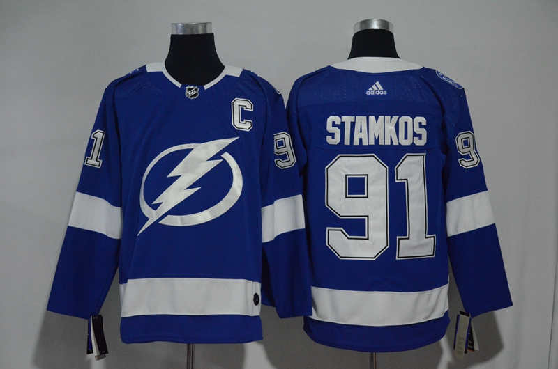 Lightning 91 Steven Stamkos Blue  Jersey