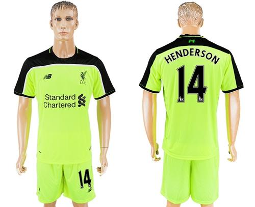 Liverpool 14 Henderson Sec Away Soccer Club Jersey