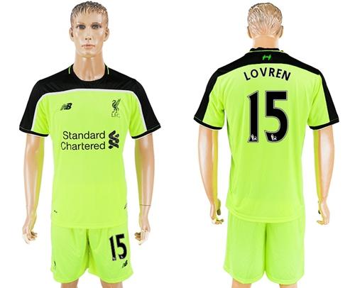 Liverpool 15 Lovren Sec Away Soccer Club Jersey
