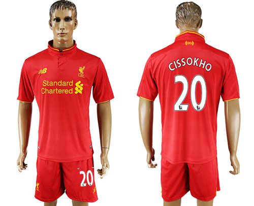 Liverpool 20 Cissokho Red Home Soccer Club Jersey