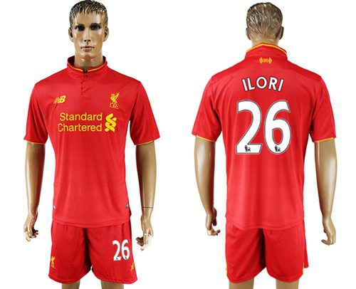 Liverpool 26 Ilori Red Home Soccer Club Jersey