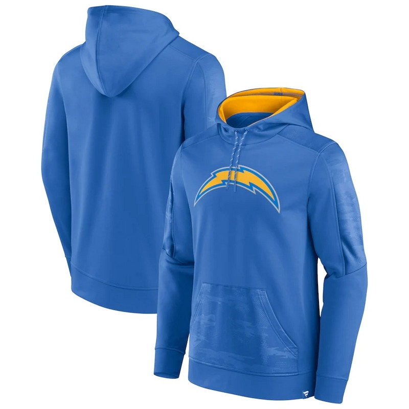 Los Angeles Chargers Fanatics Branded On The Ball Pullover Hoodie Blue