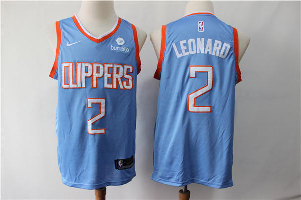 Los Angeles Clippers #2 Kawhi Leonard 2019 20 Icon City Edition Jerseys