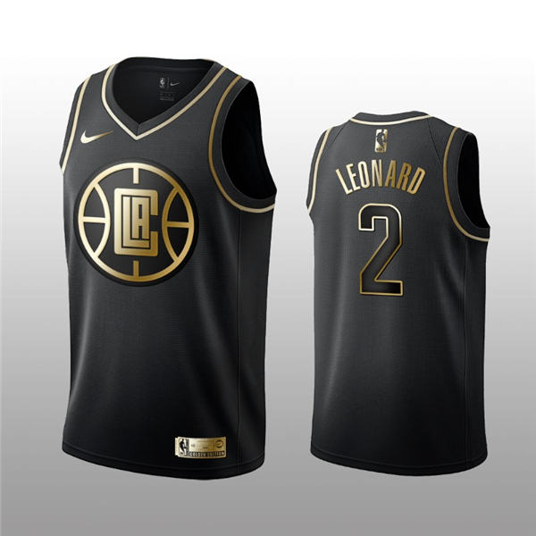 Los Angeles Clippers #2 Kawhi Leonard Nike Golden Edition Edition