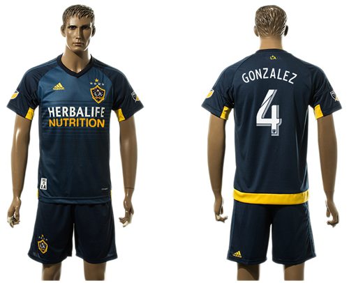 Los Angeles Galaxy 4 Gonzalez Away Soccer Club Jersey