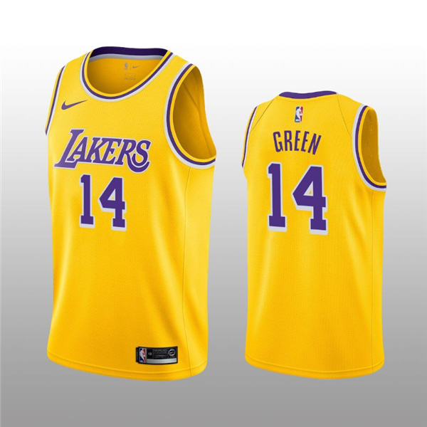 Los Angeles Lakers #14 Danny Green Jersey 2019 20 Icon Yellow Latest Jersey