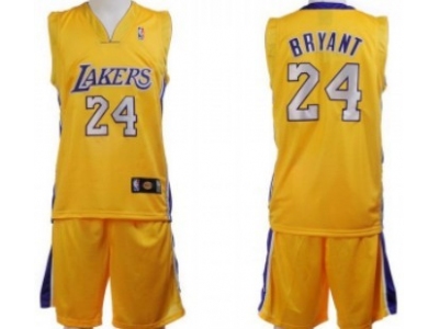 Los Angeles Lakers #24 Bryant Yellow Suit